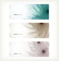 Vintage abstract banners with flowers Royalty Free Stock Photo