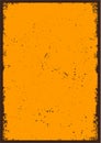 Vintage abstract blank orange poster