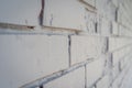 Vintage Abstract Old White Brick Texture Wall Background Royalty Free Stock Photo