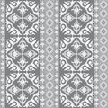 Vintage abstract patchwork decorative seamless pattern. Floral w