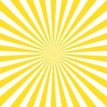 Vintage abstract template with yellow sunrays on light background. Sunlight abstract background. Starburst wallpaper. Retro bright Royalty Free Stock Photo