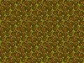 Vintage abstraction green magical pattern curl whirlpool brown orange bewitching pattern Royalty Free Stock Photo