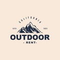 Vintage adventure logo Premium Vector Royalty Free Stock Photo