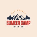 Vintage adventure logo Premium Vector Royalty Free Stock Photo