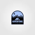 Vintage adventure logo vector illustration design