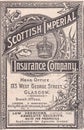 Vintage advert for Scottish Imperial Insurance Company 1900s.