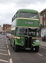 Vintage AEC Regent double deck bus at Morecambe