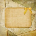 Vintage aged background, old Postcard Royalty Free Stock Photo