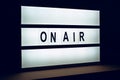 Vintage On Air live broadcast sign Royalty Free Stock Photo