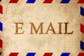 Vintage air mail envelope Royalty Free Stock Photo