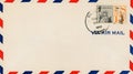 Vintage Air Mail Envelope Royalty Free Stock Photo