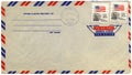 Vintage airmail envelope Royalty Free Stock Photo