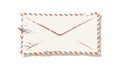 Vintage Airmail Envelope with Red and Blue Border, Classic Post, Vector Design Generative AI Royalty Free Stock Photo