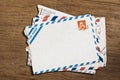 Vintage airmail envelopes Royalty Free Stock Photo