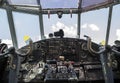 Vintage airplane cockpit