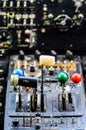 Vintage airplane cockpit interior Royalty Free Stock Photo