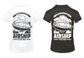 Vintage Airship Prints On Shirts Template