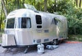 Vintage Airstream Trailer on Campsite