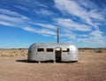 Vintage airstream trailer Royalty Free Stock Photo