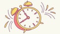 Vintage alarm clock ringing, symbolizing time and urgency. vector design Generative AI Royalty Free Stock Photo