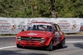 Vintage Alfa Romeo Gt engaged in hillclimb time trial race