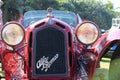 Vintage alfa romeo racer grille & headlamp
