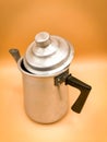 Vintage alluminium pot for coffee or tea
