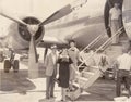 Vintage American Airlines Airplane at Landing