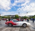 Vintage American Car show in Bergen, Norway Royalty Free Stock Photo