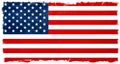 Vintage american flag. Banner background election results Royalty Free Stock Photo