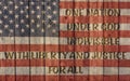 Vintage american flag for which it stands