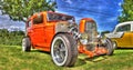 Vintage American hot rod Royalty Free Stock Photo