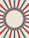 Vintage American patriotic background Royalty Free Stock Photo