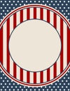 Vintage American patriotic background Royalty Free Stock Photo