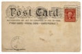 Vintage american postcard background post stamp Empty paper Royalty Free Stock Photo