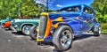 Vintage American 1930s Chevy Coupe hot rod Royalty Free Stock Photo