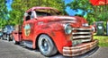 Vintage American 1940s Chevy pickup truck