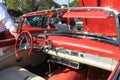 Vintage american sports car interior Royalty Free Stock Photo