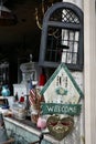 Vintage Americana Junk Shop Welcome Sign Royalty Free Stock Photo