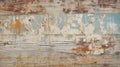 Vintage Americana: Peeling Paint On Wooden Wall In 19th Century American Art