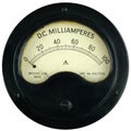 Vintage Meter Ammeter Gauge Royalty Free Stock Photo