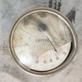 Vintage ampere meter Royalty Free Stock Photo