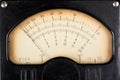 Vintage analog scale of a measurment device Royalty Free Stock Photo