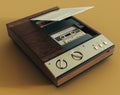 A vintage analogue answering machine from the 80\'s