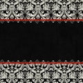 Vintage Antique black damask background Royalty Free Stock Photo