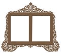 Vintage antique brass frame