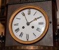 Vintage antique clock face closeup Royalty Free Stock Photo