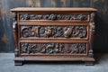 Vintage Antique dresser furniture with decorative elements. Generate ai