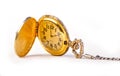 Vintage antique Gold Pocket watch Royalty Free Stock Photo