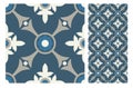 Vintage antique seamless design patterns tiles in Vector illustration